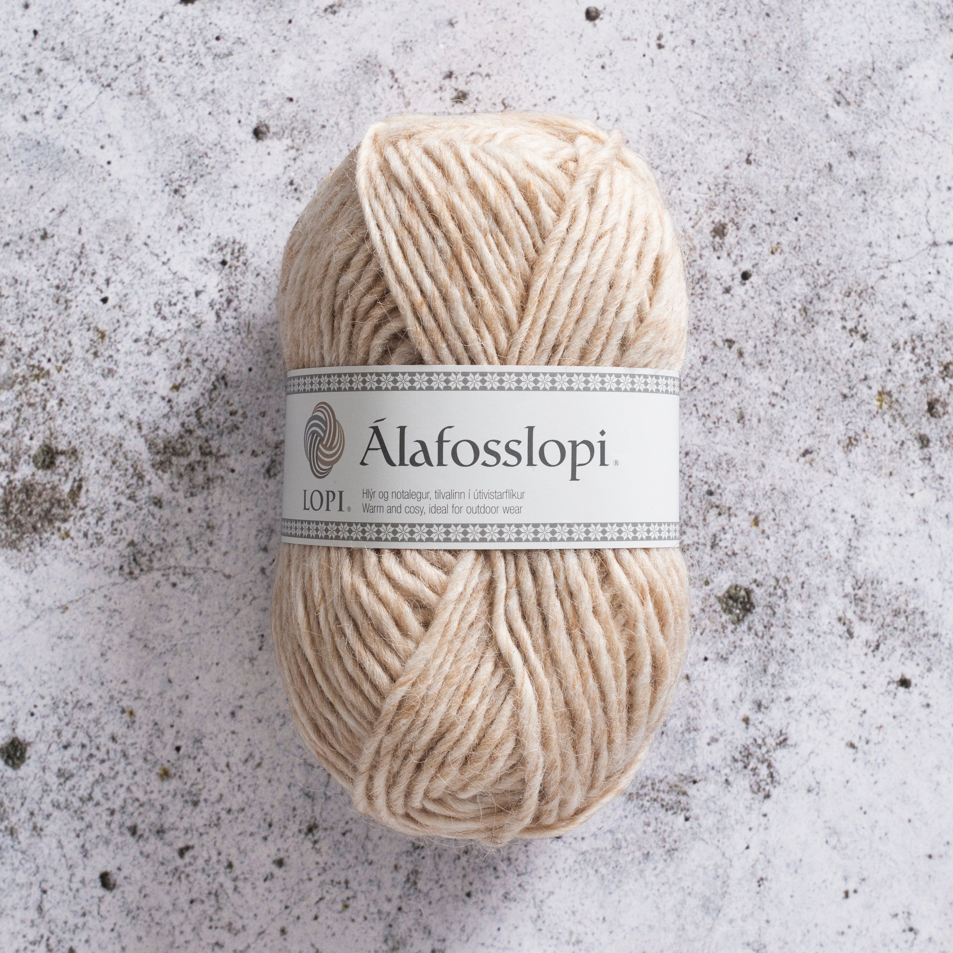 Álafoss Lopi - Ecru Heather 9972