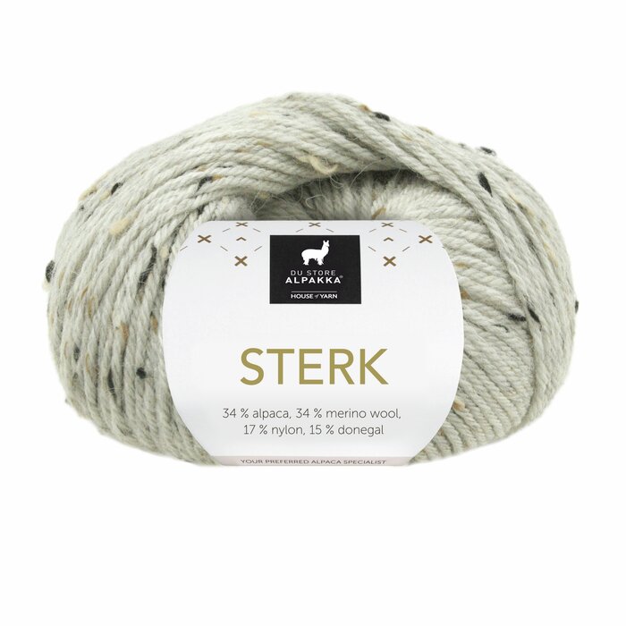 Sterk - Lys grå melert tweed