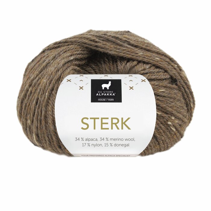 Sterk - Brun melert tweed