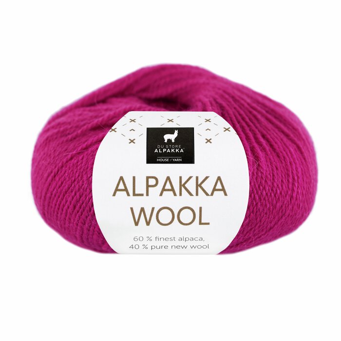 Alpakka Wool - Rødlilla
