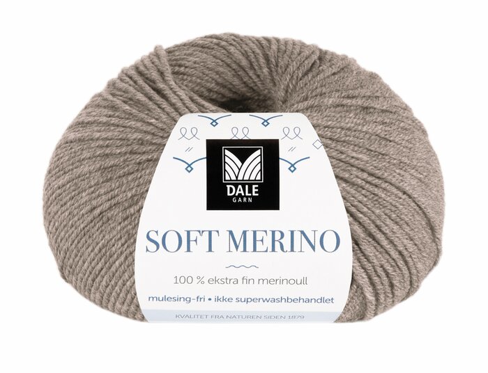 Soft Merino - Gråbeige melert
