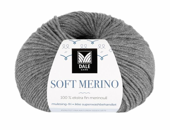 Soft Merino - Grå melert