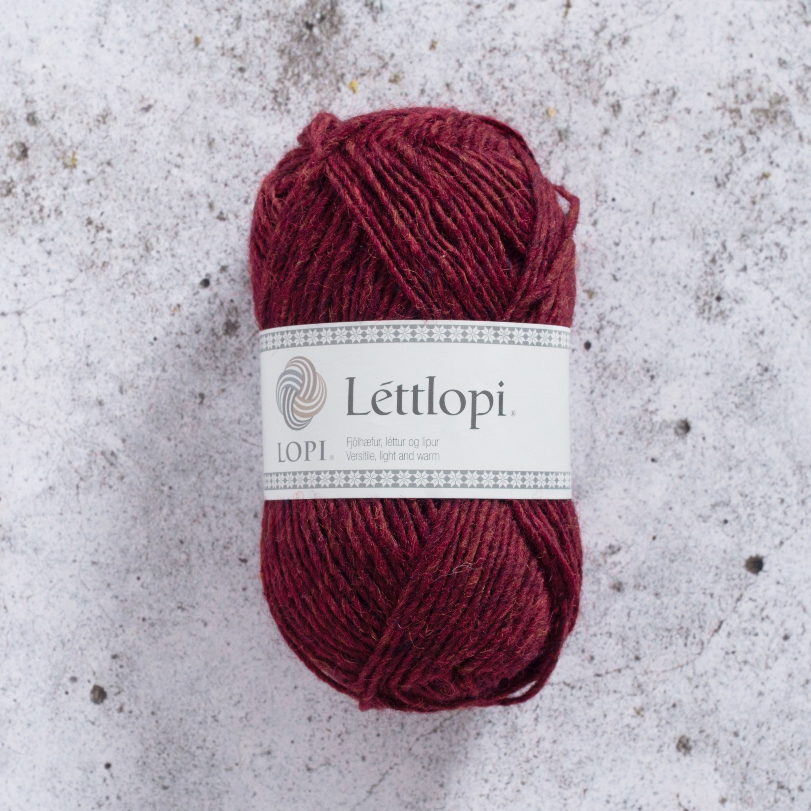 Léttlopi - Garnet red heather 1409