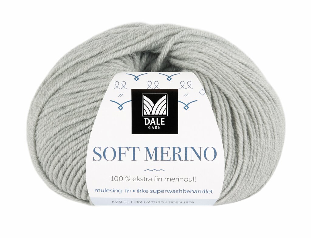 Soft Merino - Lys grå melert