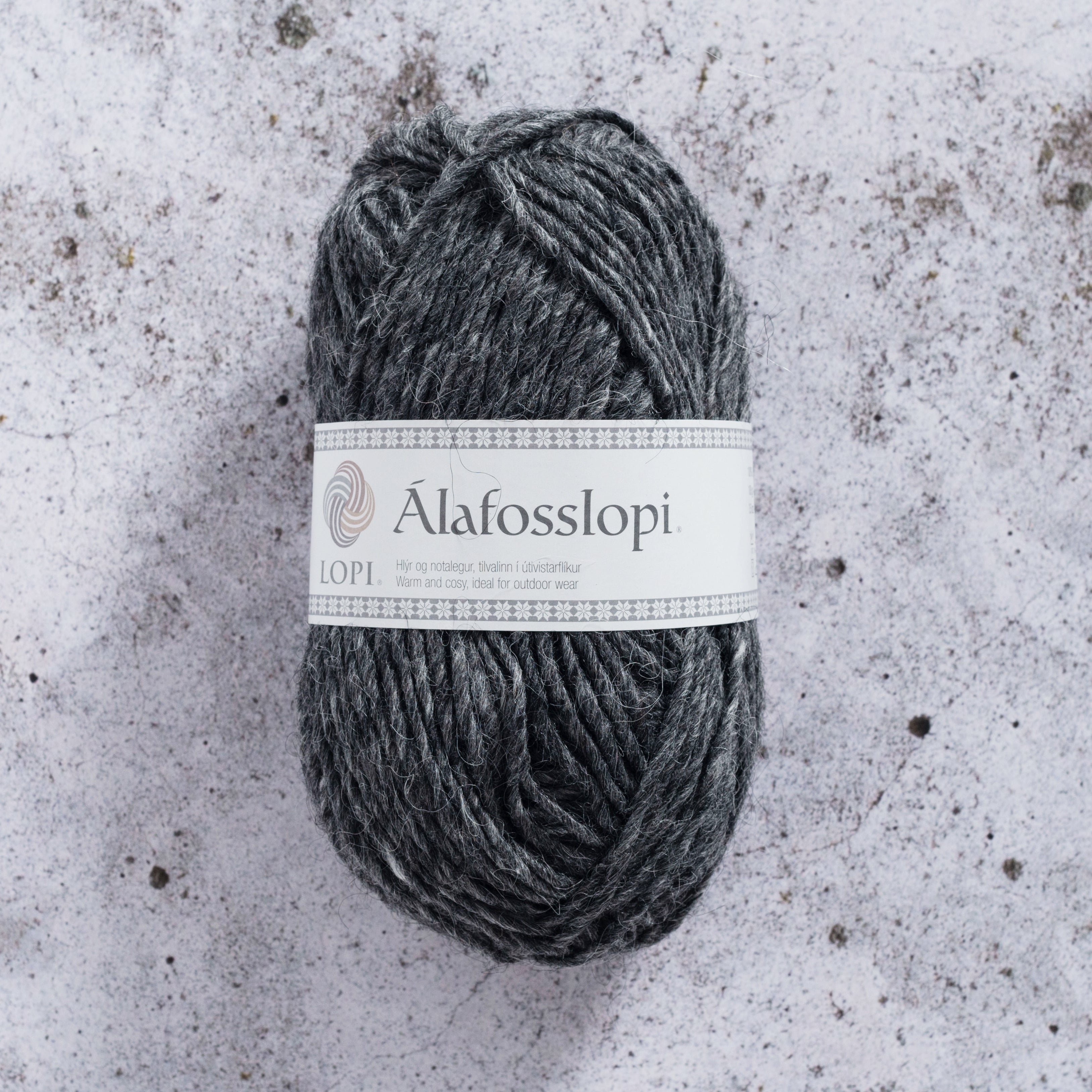 Álafoss Lopi - Dark Grey Heather 0058