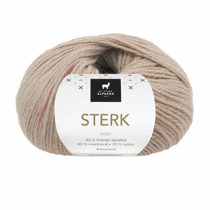 Sterk - Sand/rosa print