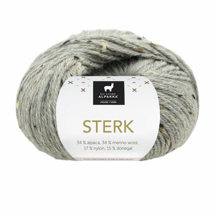 Sterk - Grå melert tweed