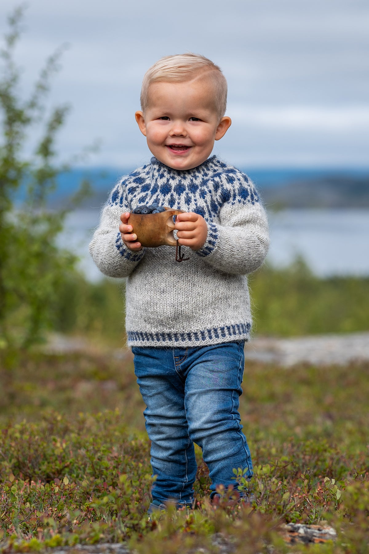 Blåbær Genser Mini