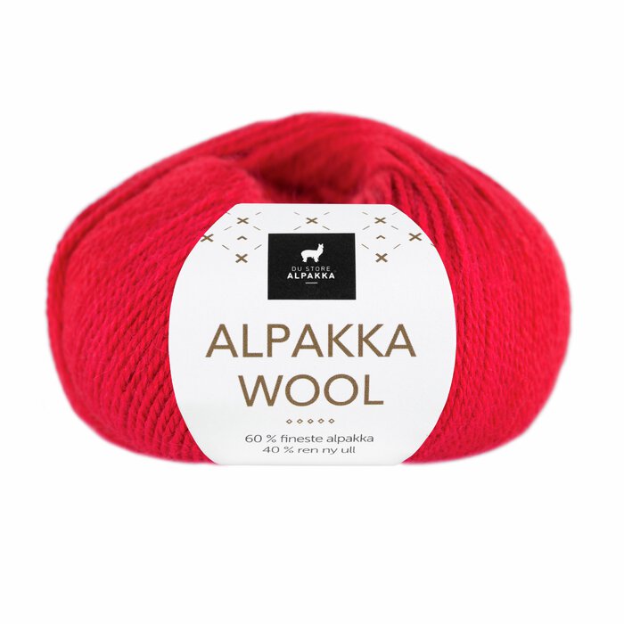 Alpakka Wool - Klar rød