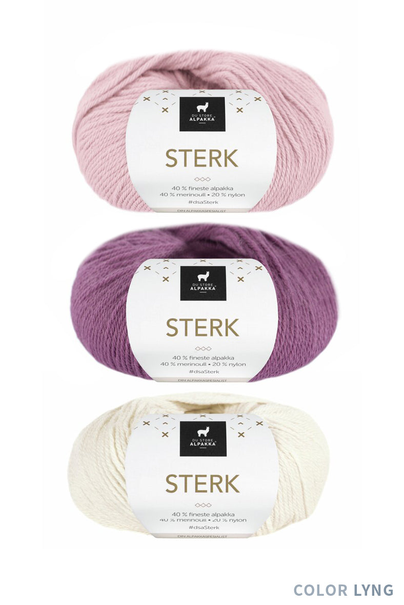 Blåbær Mini Merino Garnpakke · Sterk